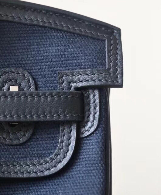 Hermes Birkin Cargo 25 Bag Dark Blue